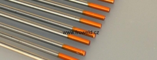 Wolframová elektroda WT40 (oranžová) - 2,4 x 175 mm